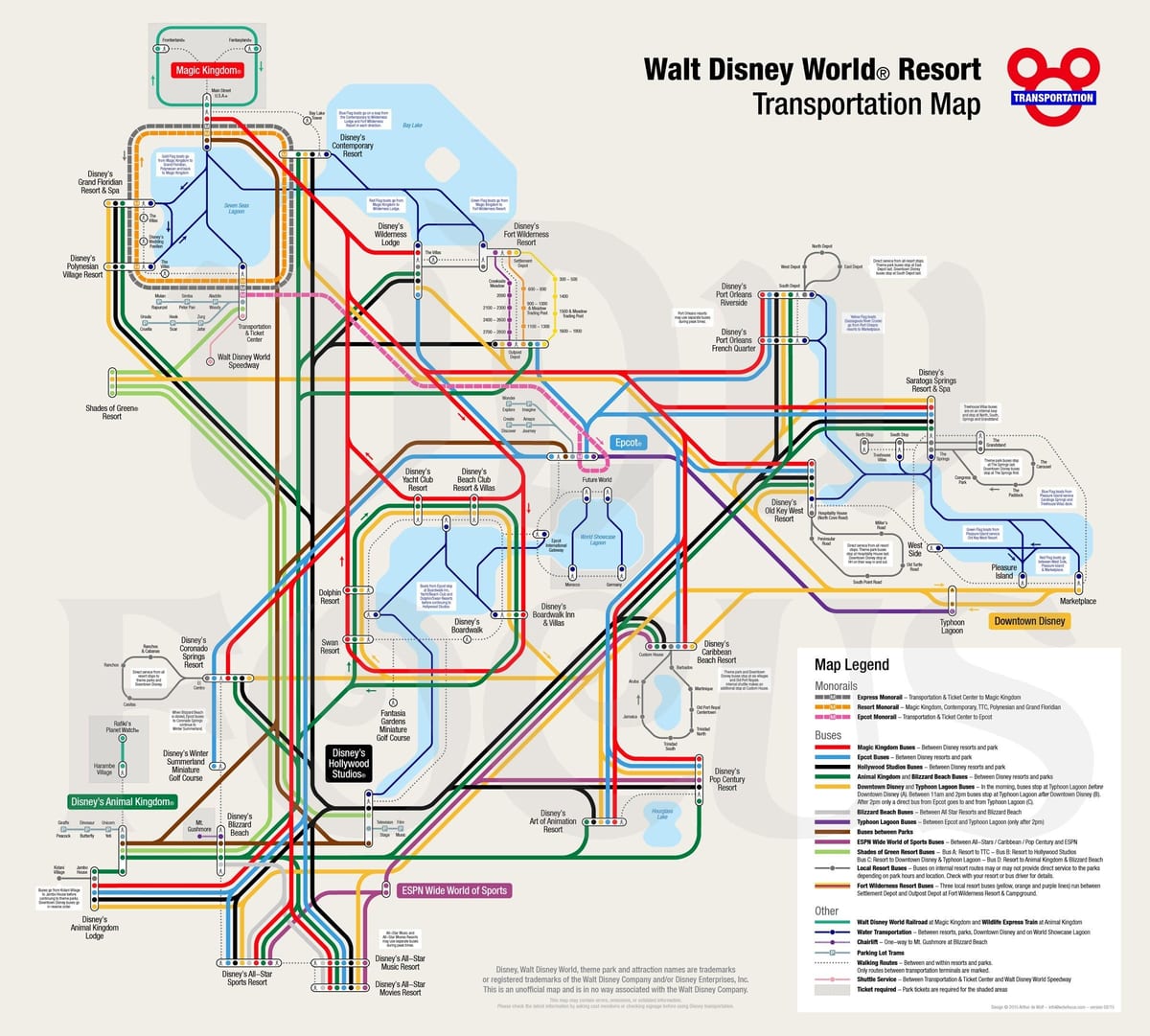 mapa Disney World odeljku