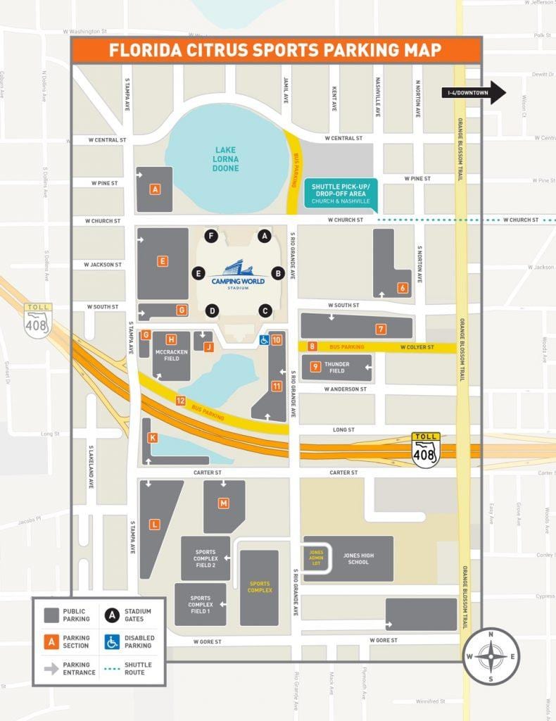 mapa na kampovanje Svijet stadion parking