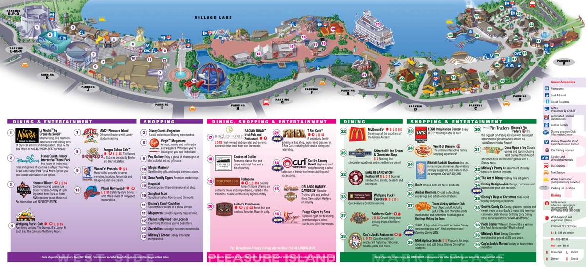 u centru Disney Orlando mapu