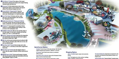 Univerzalni Orlando citywalk mapu