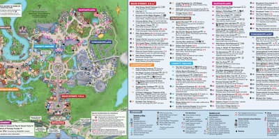 Disney World magičnom Kraljevstvu mapu