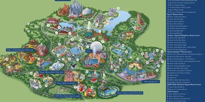 Disney World odmaralište mapu