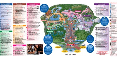 Disney World mapu magičnom Kraljevstvu