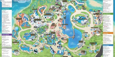 Mapa Seaworld Orlando